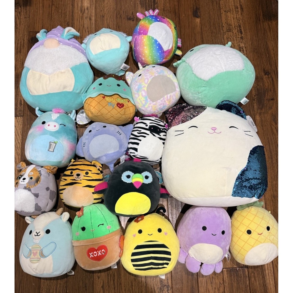 Lot of 18 Squishmallows NWT , NWOT , PRE‎ LOVED
